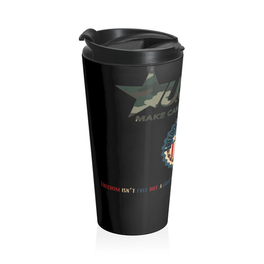 Freedom Bear Coffee "Make Camo Your Cause" Stainless Steel Travel Mug - From Freedom Bear Coffee LLC - Just $27.62! Shop now at Freedom Bear Coffee LLC