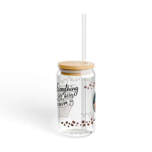 "Everything Is Better" Sipper Glass, 16oz - From Freedom Bear Coffee LLC - Just $24.99! Shop now at Freedom Bear Coffee LLC