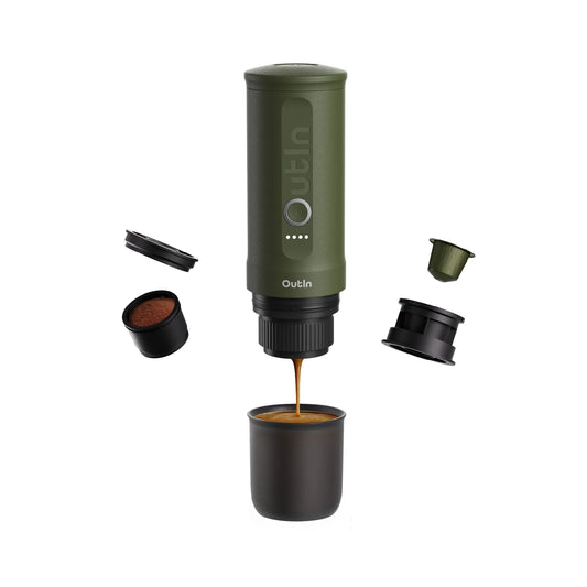 Nano Portable Espresso Machine (Forest Green) - From OutIn - Just $149.99! Shop now at Freedom Bear Coffee LLC