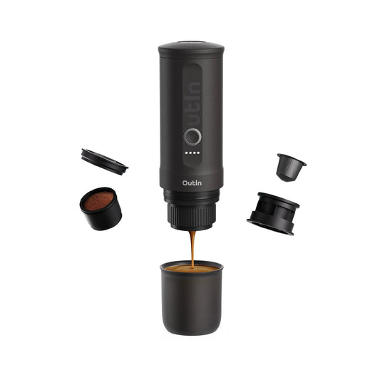 Nano Portable Espresso Machine (Space Grey) - From OutIn - Just $149.99! Shop now at Freedom Bear Coffee LLC