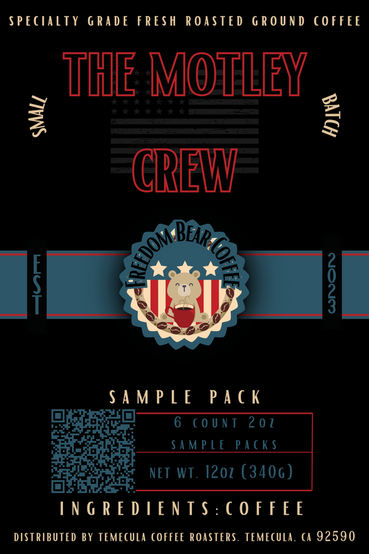 The Motley Crew Sample Pack - From Freedom Bear Coffee LLC - Just $24.99! Shop now at Freedom Bear Coffee LLC