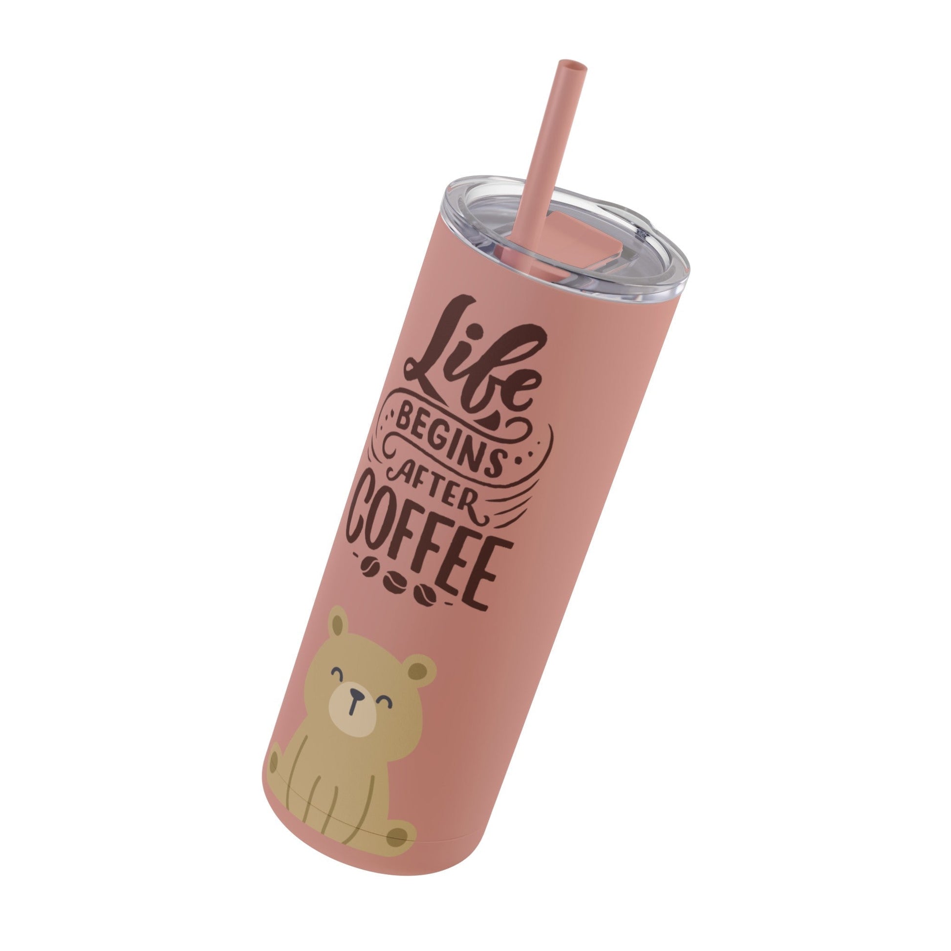 Coffee- Life Skinny Matte Tumbler, 20oz - From Freedom Bear Coffee LLC - Just $29.99! Shop now at Freedom Bear Coffee LLC