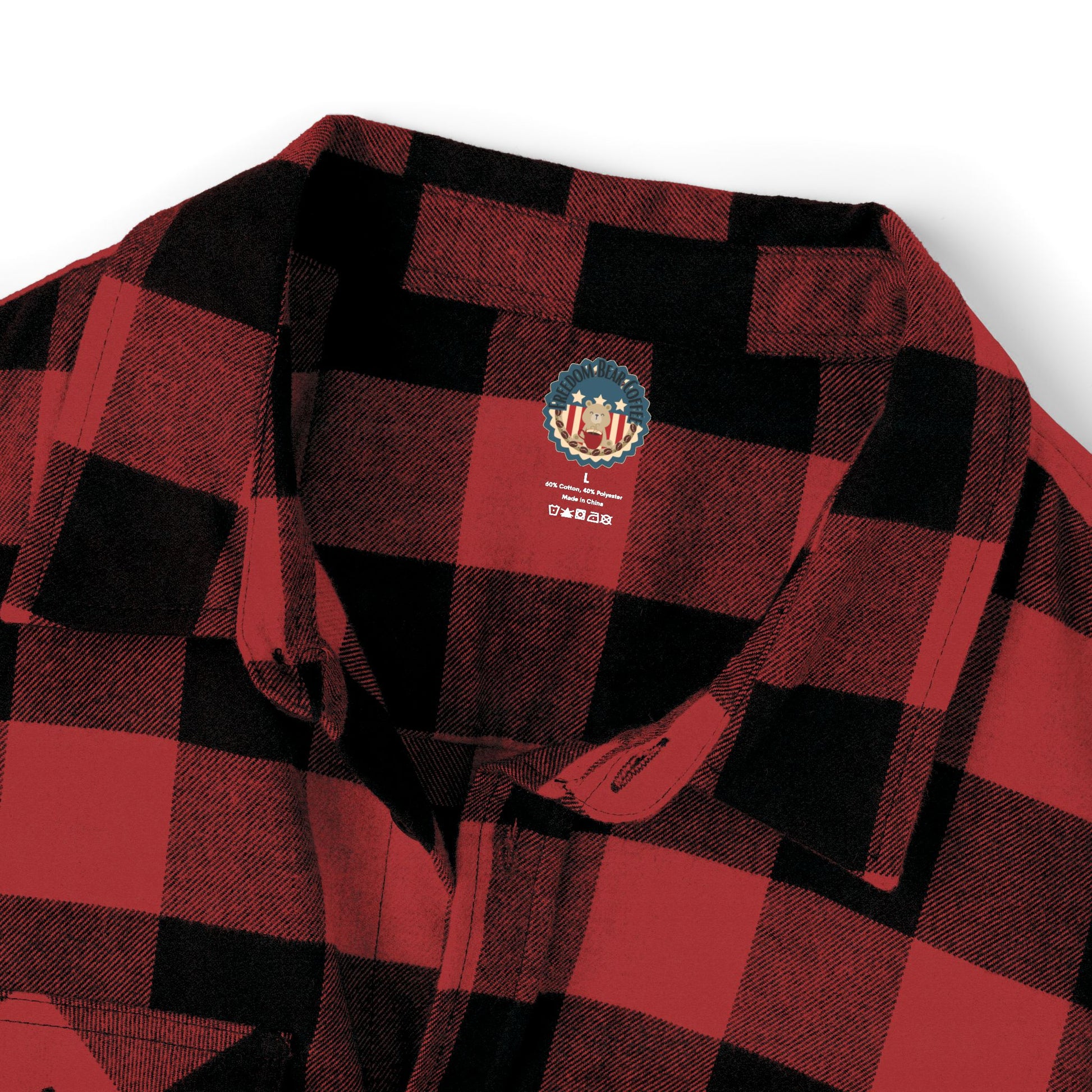 Freedom Bear Unisex Flannel - From Printify - Just $64.99! Shop now at Freedom Bear Coffee LLC
