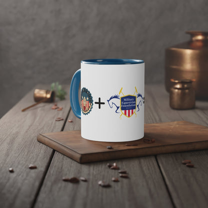 FBC + MEF Accent Mug, 11oz - From Freedom Bear Coffee LLC - Just $7.95! Shop now at Freedom Bear Coffee LLC