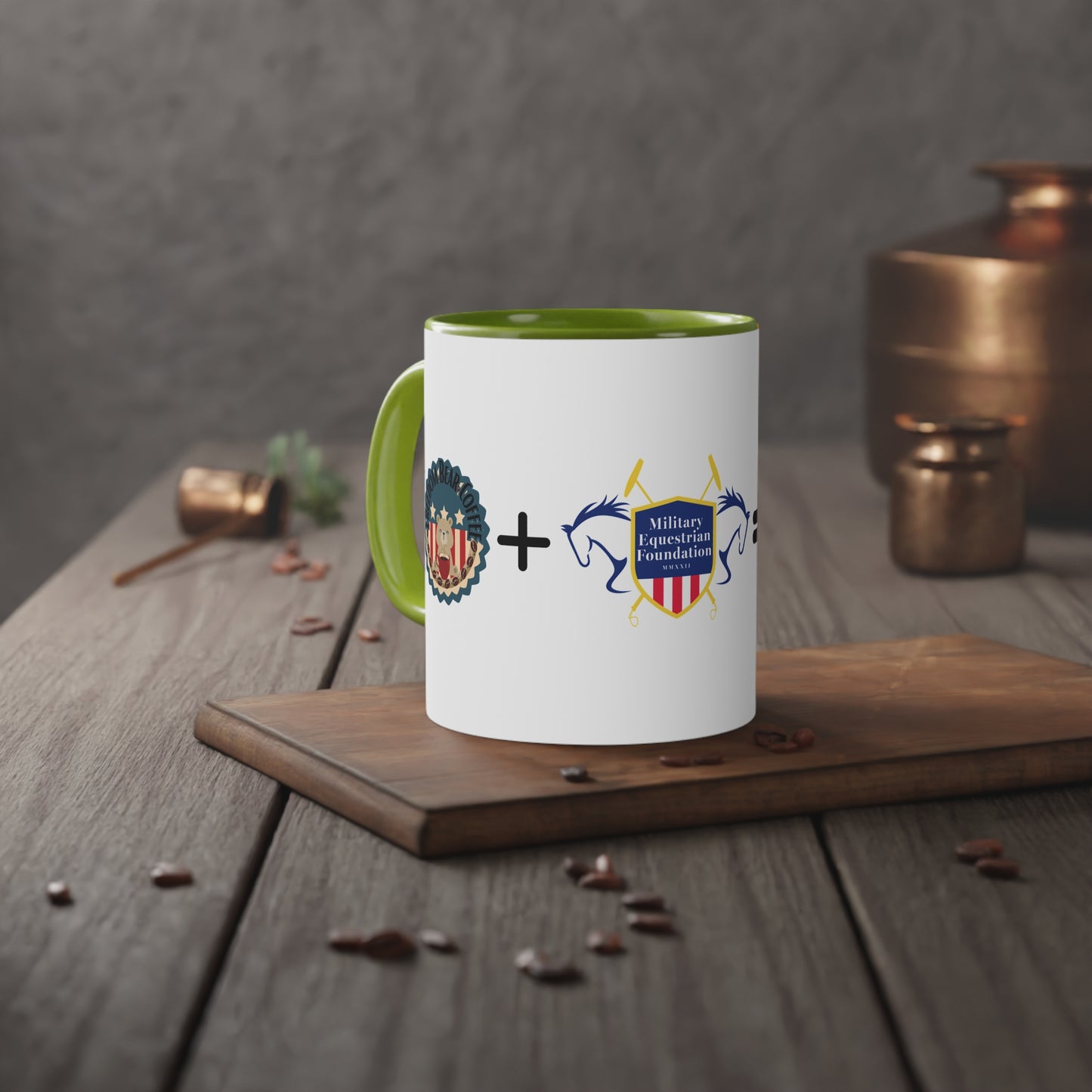 FBC + MEF Accent Mug, 11oz - From Freedom Bear Coffee LLC - Just $7.95! Shop now at Freedom Bear Coffee LLC