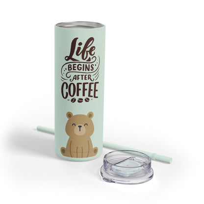 Coffee- Life Skinny Matte Tumbler, 20oz - From Freedom Bear Coffee LLC - Just $29.99! Shop now at Freedom Bear Coffee LLC