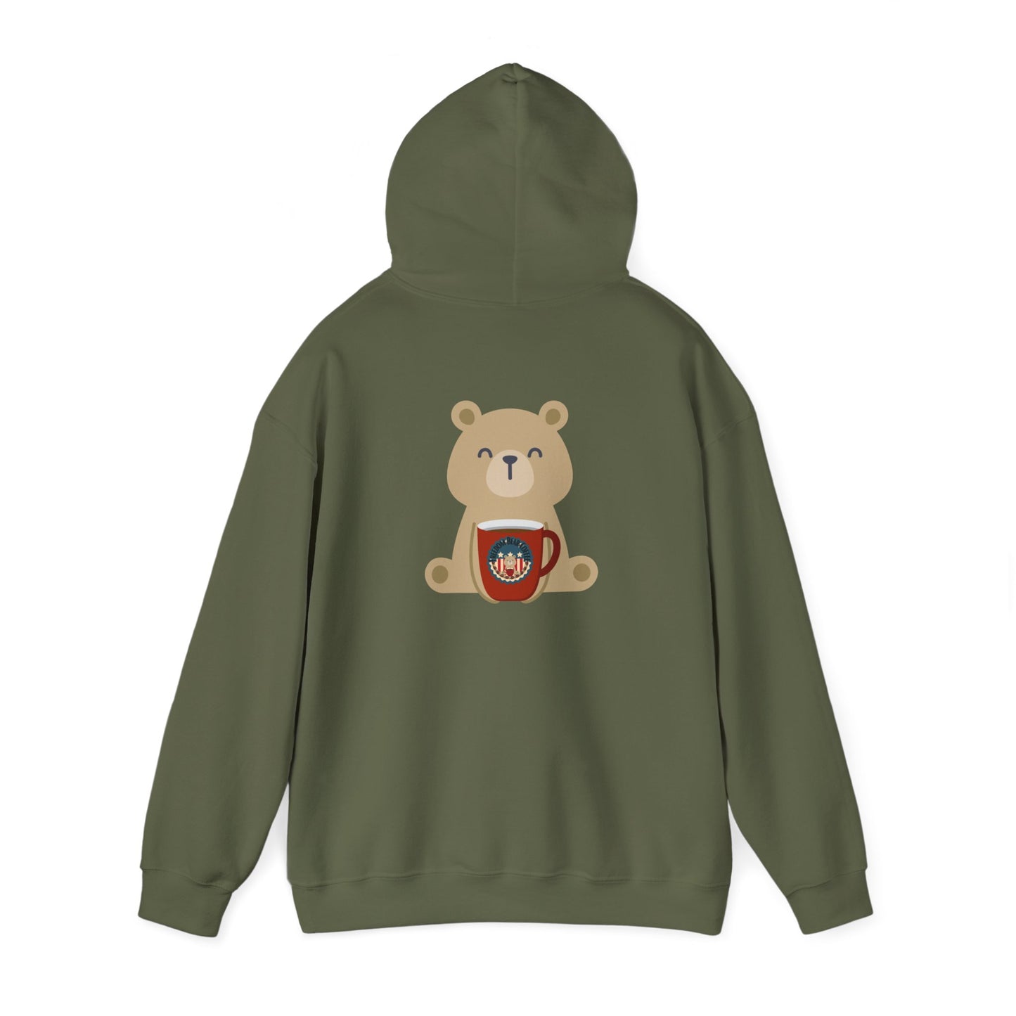 "Freedom Bear Heavy Blend" Hooded Sweatshirt - From Freedom Bear Coffee LLC - Just $29.99! Shop now at Freedom Bear Coffee LLC