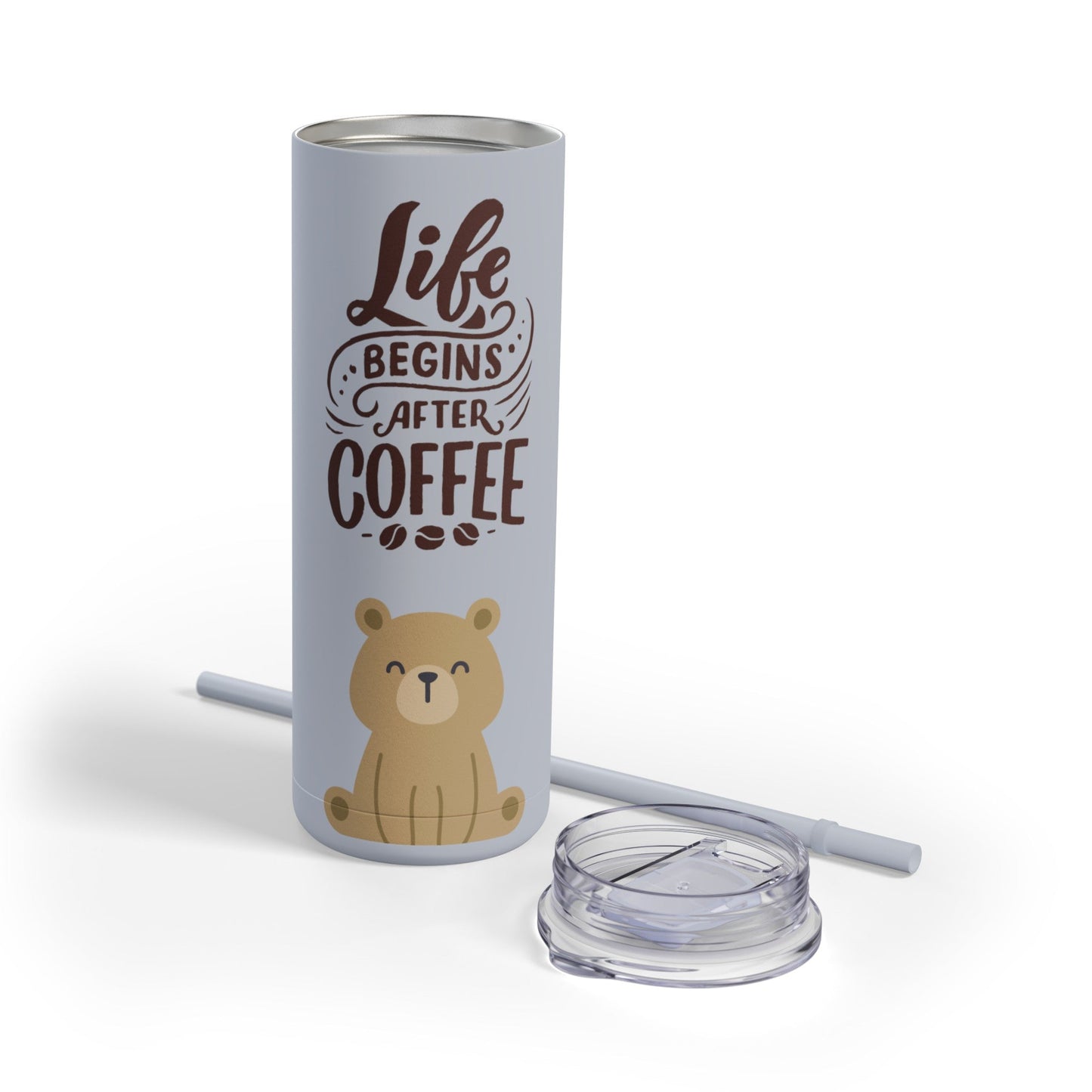 Coffee- Life Skinny Matte Tumbler, 20oz - From Freedom Bear Coffee LLC - Just $29.99! Shop now at Freedom Bear Coffee LLC