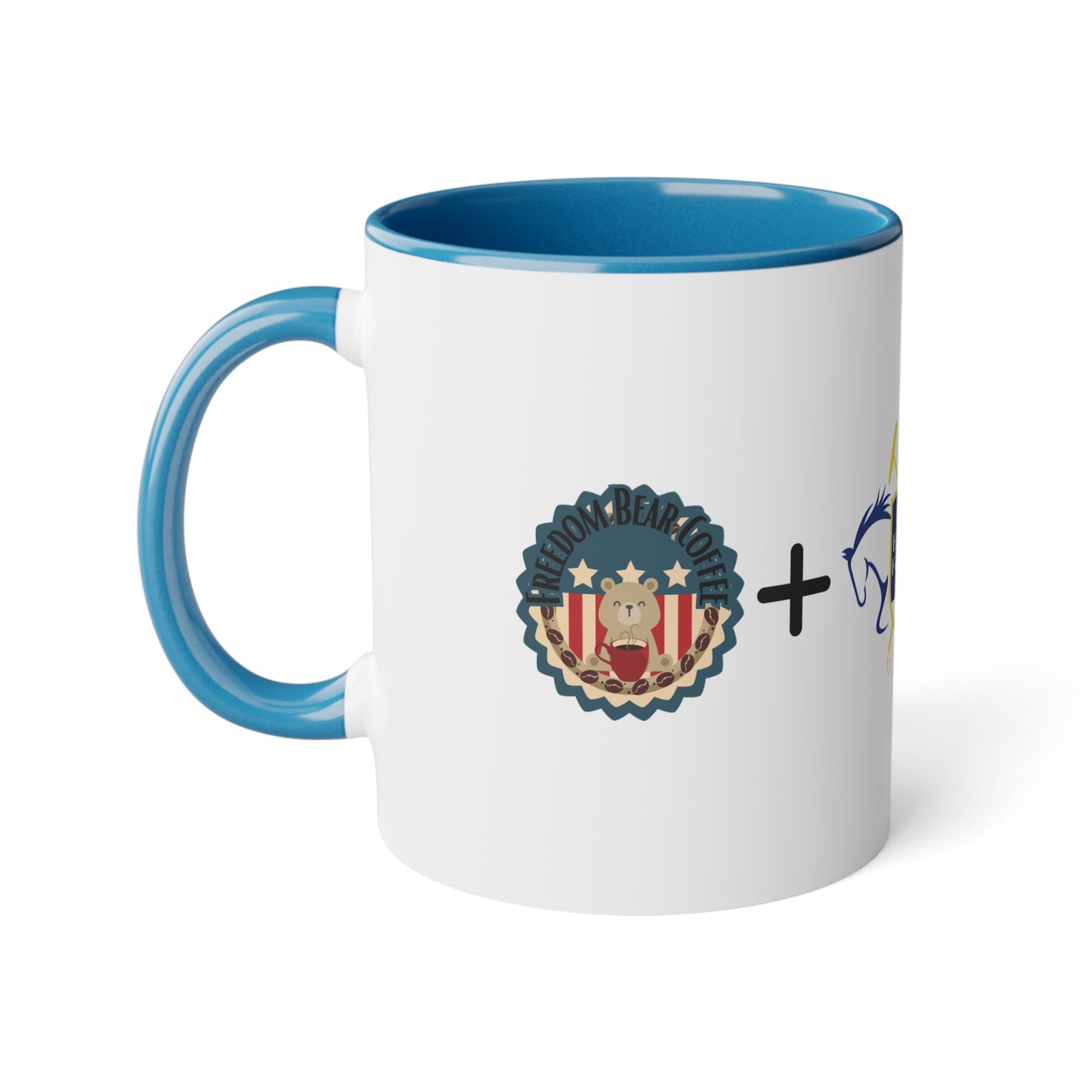 FBC + MEF Accent Mug, 11oz - From Freedom Bear Coffee LLC - Just $7.95! Shop now at Freedom Bear Coffee LLC