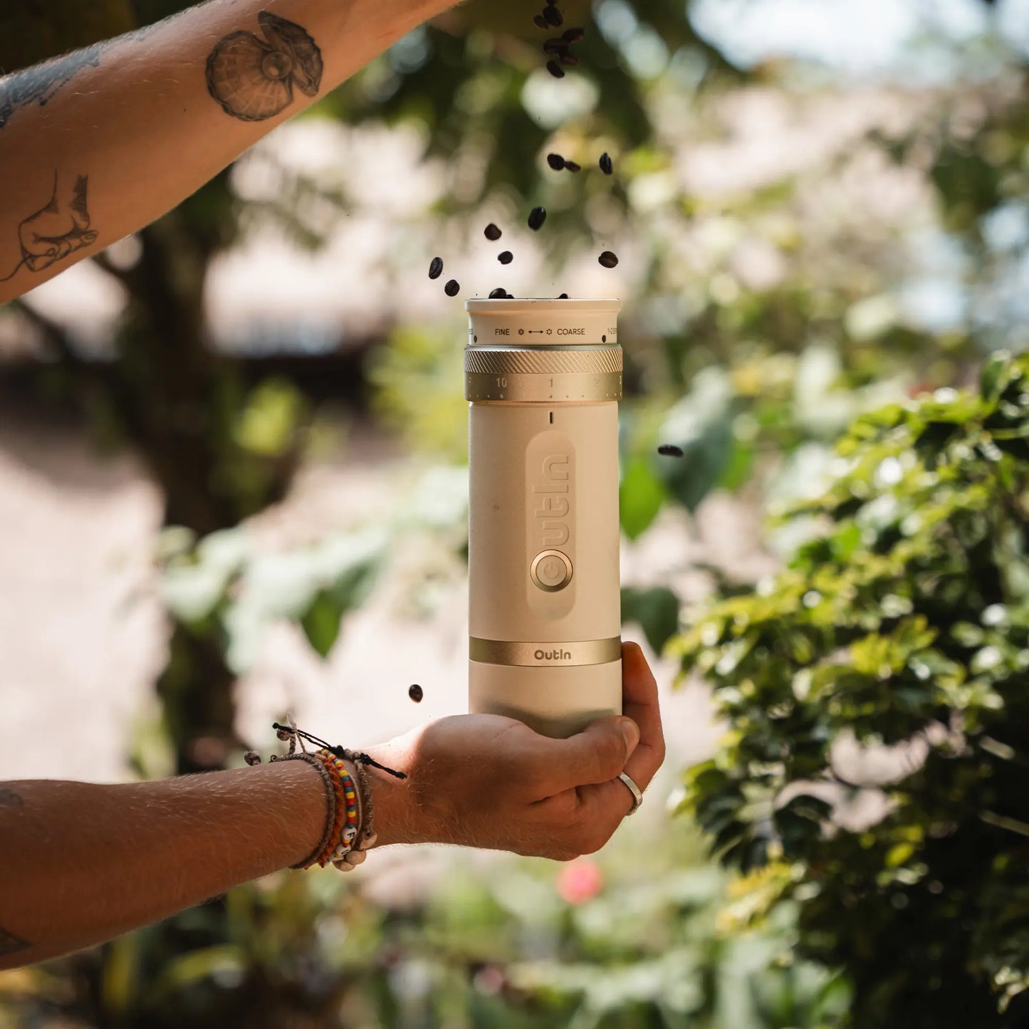 OutIn Fino Portable Electric Coffee Grinder - From OutIn - Just $199.99! Shop now at Freedom Bear Coffee LLC