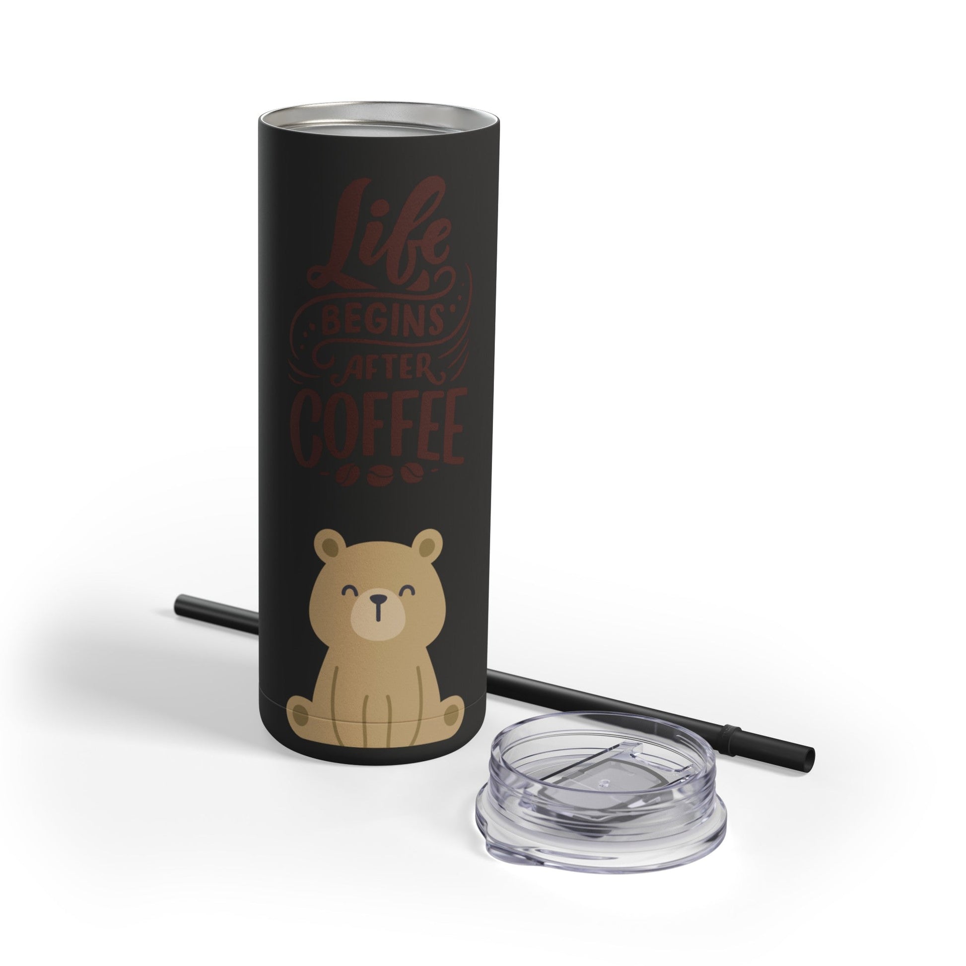 Coffee- Life Skinny Matte Tumbler, 20oz - From Printify - Just $29.99! Shop now at Freedom Bear Coffee LLC