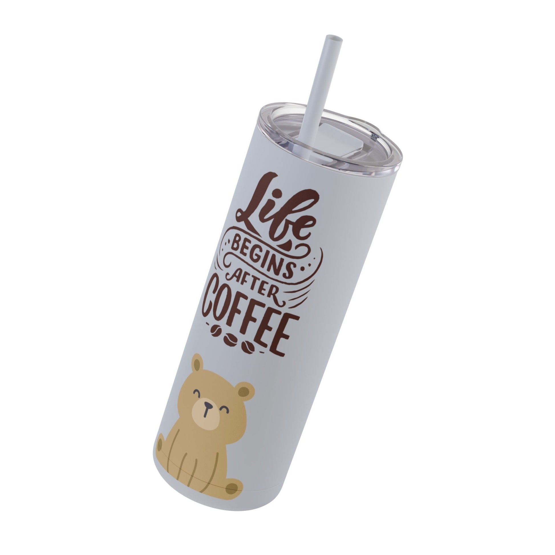 Coffee- Life Skinny Matte Tumbler, 20oz - From Printify - Just $29.99! Shop now at Freedom Bear Coffee LLC