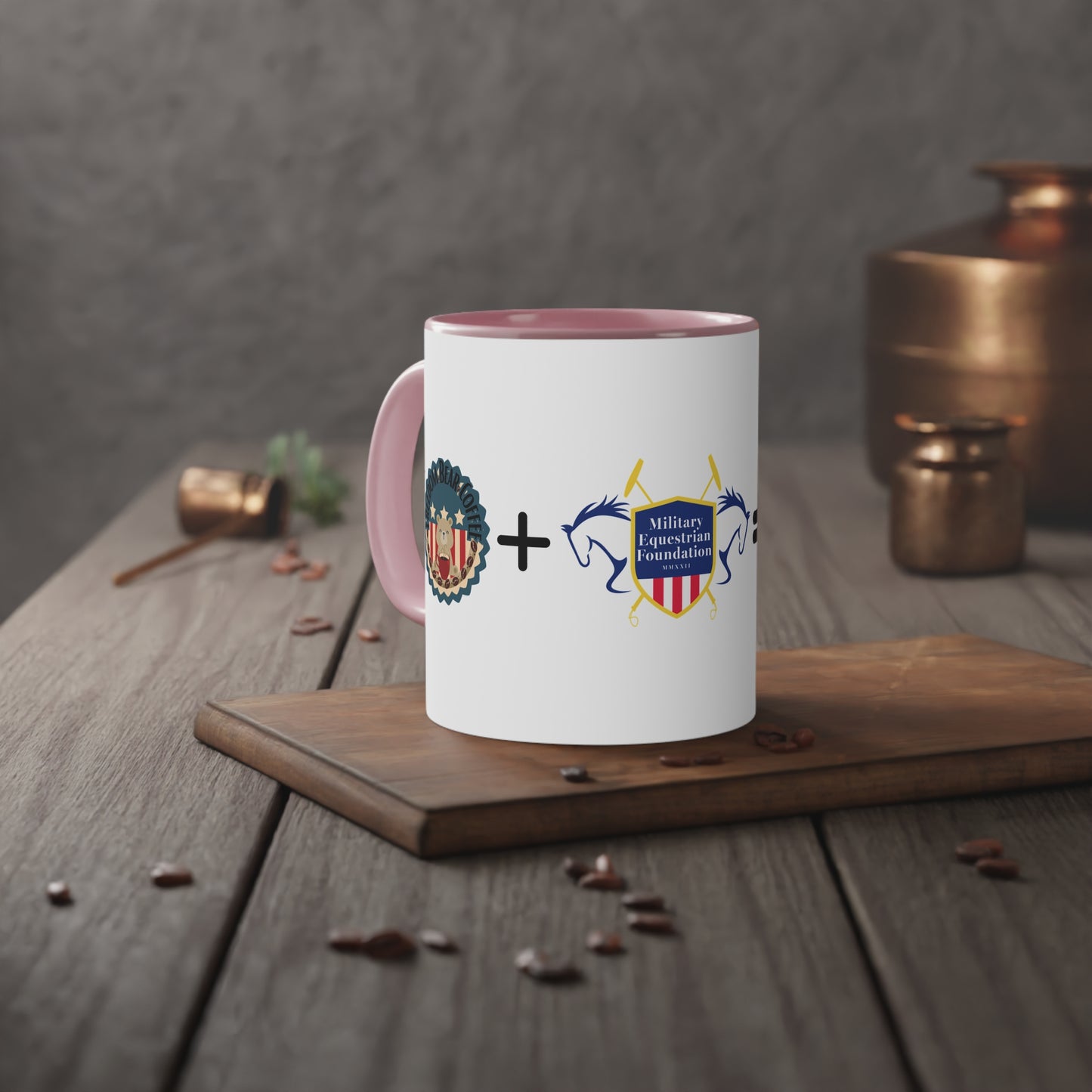 FBC + MEF Accent Mug, 11oz - From Freedom Bear Coffee LLC - Just $7.95! Shop now at Freedom Bear Coffee LLC