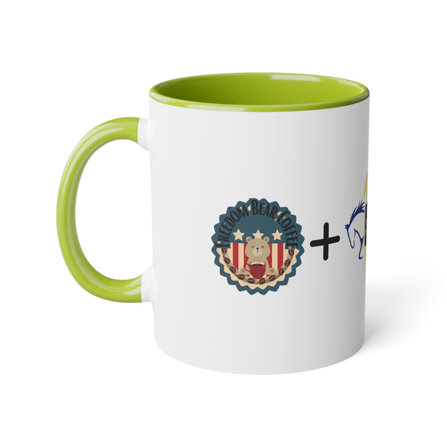 FBC + MEF Accent Mug, 11oz - From Freedom Bear Coffee LLC - Just $7.95! Shop now at Freedom Bear Coffee LLC