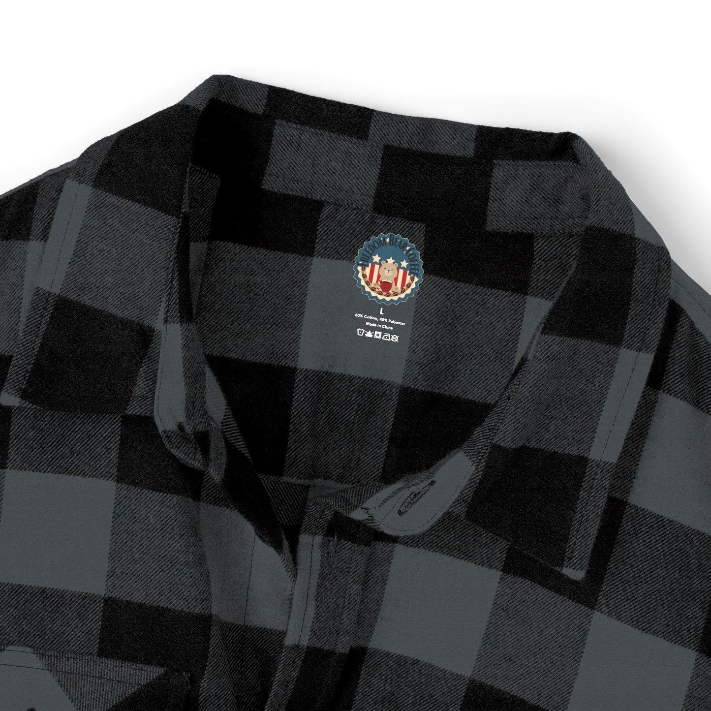 Freedom Bear Unisex Flannel - From Printify - Just $64.99! Shop now at Freedom Bear Coffee LLC