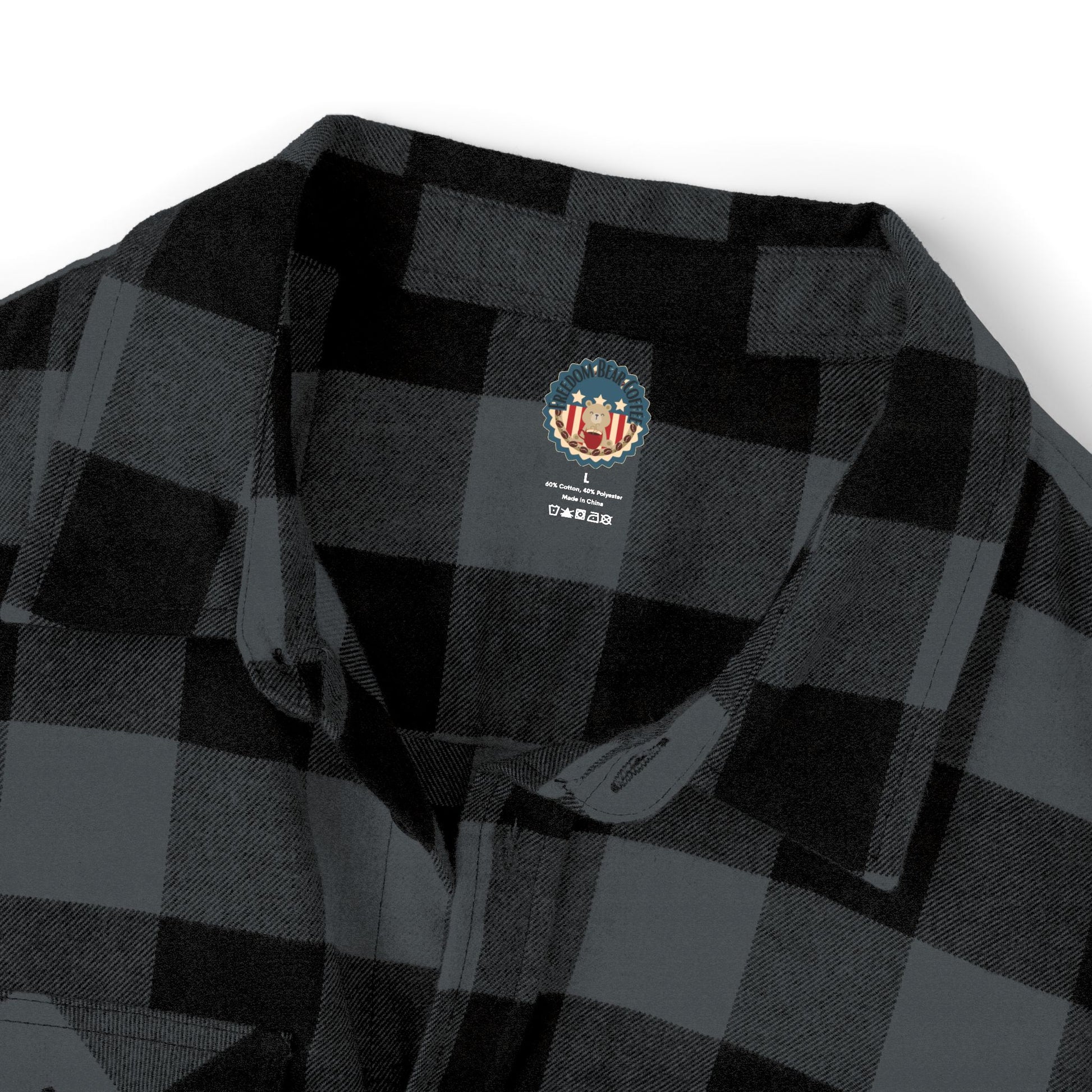 Freedom Bear Unisex Flannel - From Printify - Just $64.99! Shop now at Freedom Bear Coffee LLC