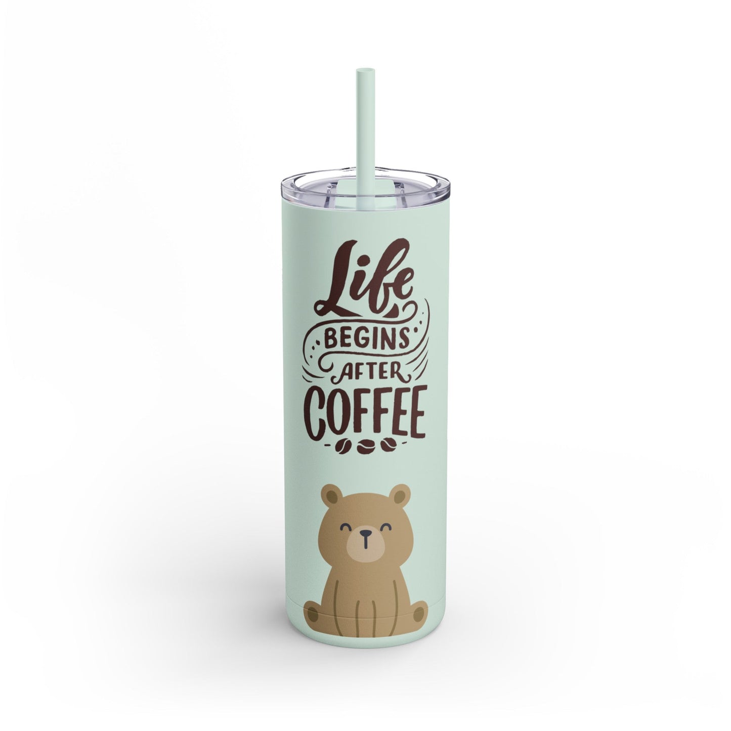 Coffee- Life Skinny Matte Tumbler, 20oz - From Freedom Bear Coffee LLC - Just $29.99! Shop now at Freedom Bear Coffee LLC