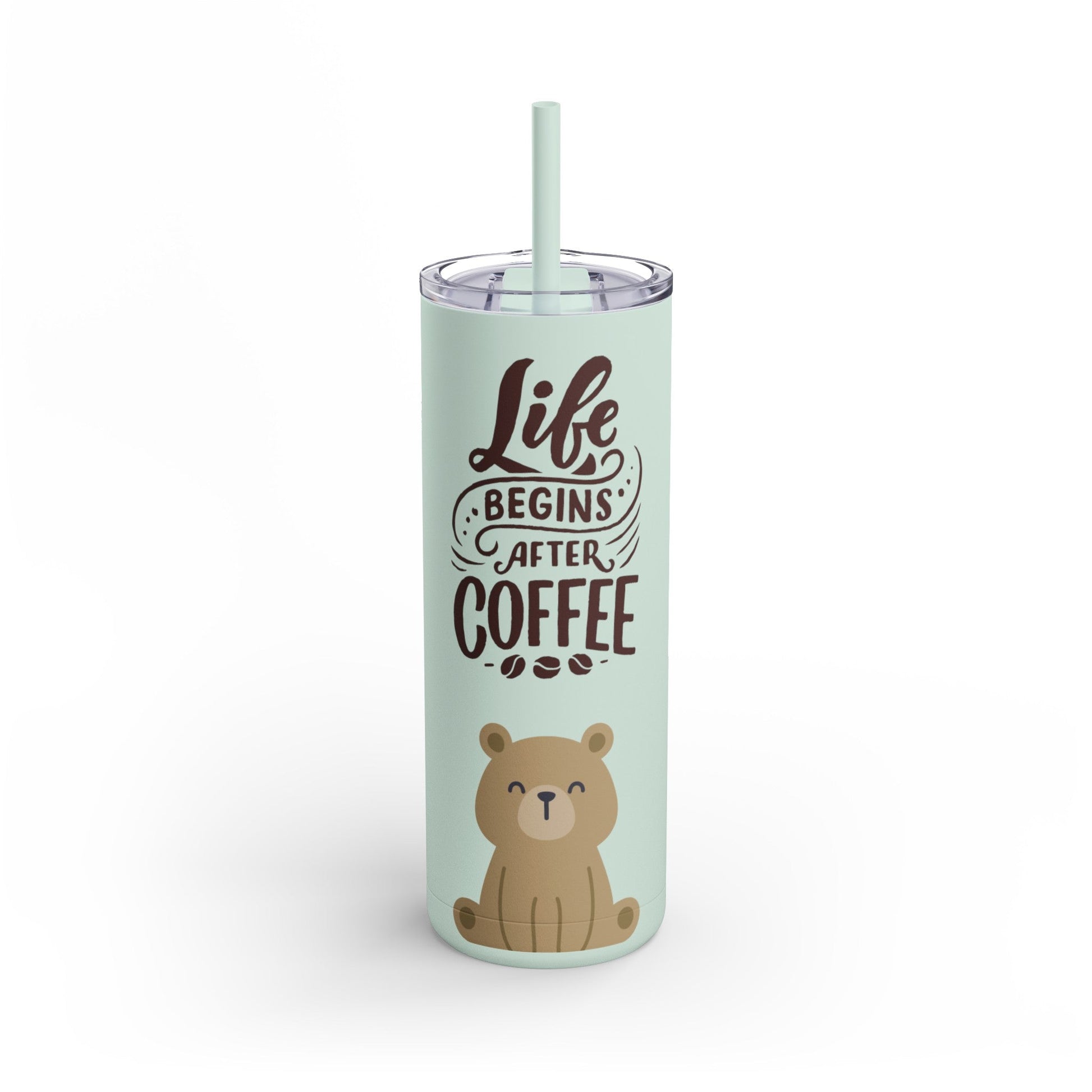 Coffee- Life Skinny Matte Tumbler, 20oz - From Freedom Bear Coffee LLC - Just $29.99! Shop now at Freedom Bear Coffee LLC