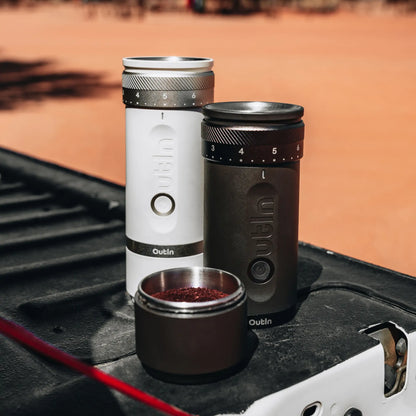 OutIn Fino Portable Electric Coffee Grinder - From OutIn - Just $199.99! Shop now at Freedom Bear Coffee LLC