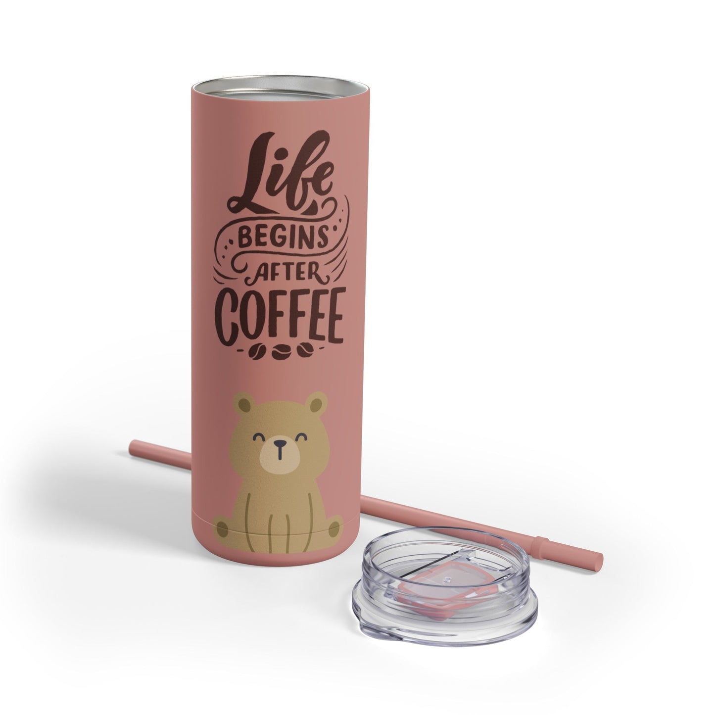 Coffee- Life Skinny Matte Tumbler, 20oz - From Printify - Just $29.99! Shop now at Freedom Bear Coffee LLC