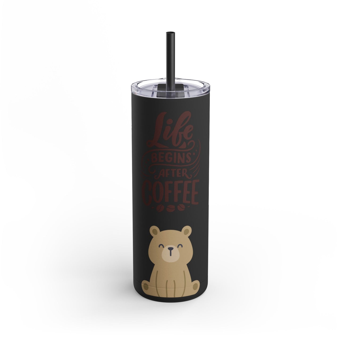 Coffee- Life Skinny Matte Tumbler, 20oz - From Freedom Bear Coffee LLC - Just $29.99! Shop now at Freedom Bear Coffee LLC