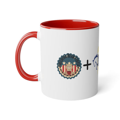 FBC + MEF Accent Mug, 11oz - From Freedom Bear Coffee LLC - Just $7.95! Shop now at Freedom Bear Coffee LLC