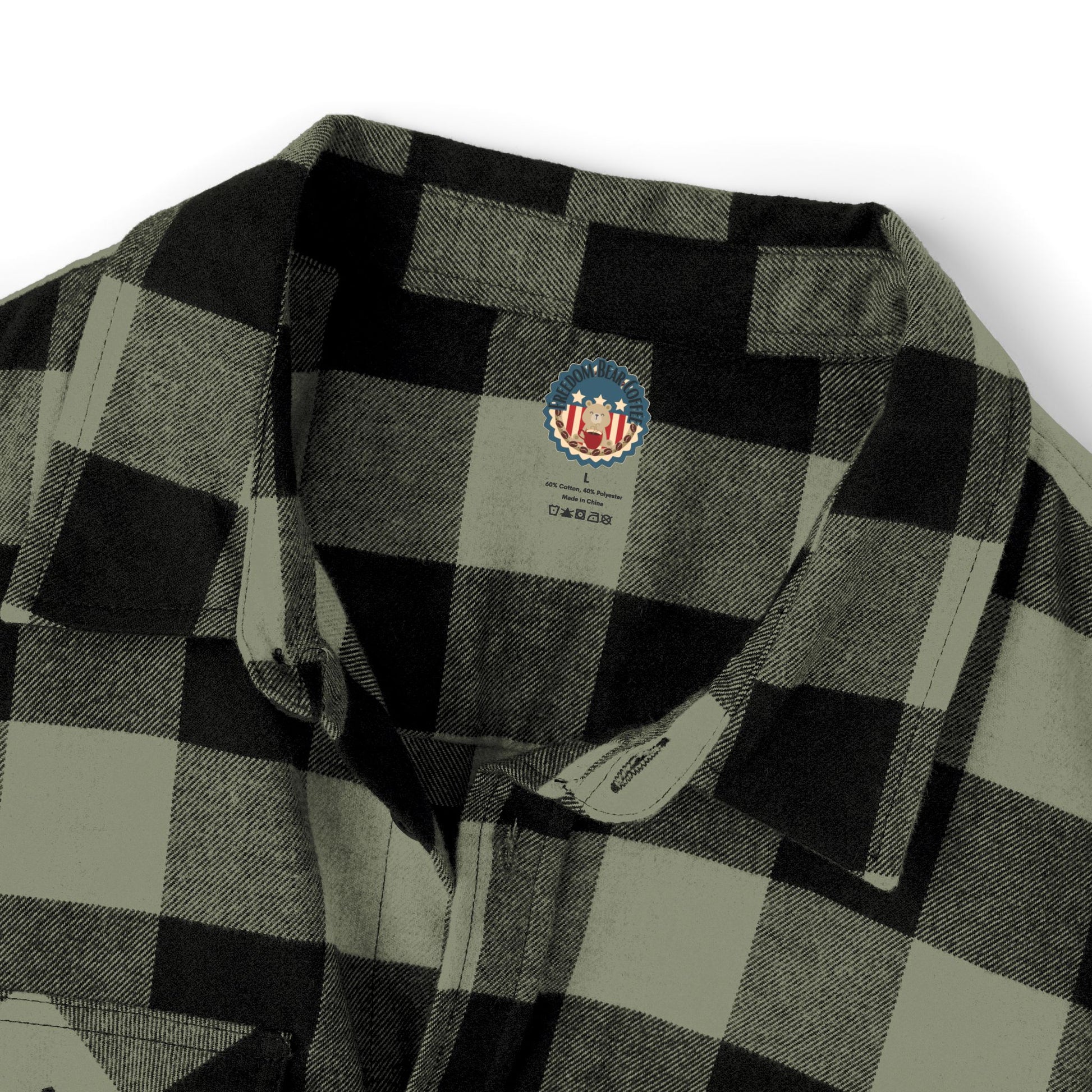 Freedom Bear Unisex Flannel - From Printify - Just $64.99! Shop now at Freedom Bear Coffee LLC