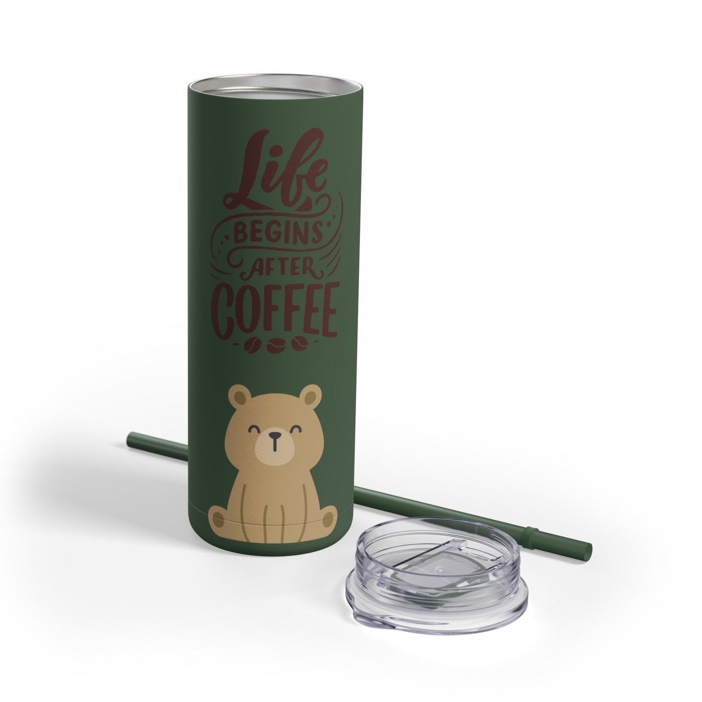 Coffee- Life Skinny Matte Tumbler, 20oz - From Printify - Just $29.99! Shop now at Freedom Bear Coffee LLC