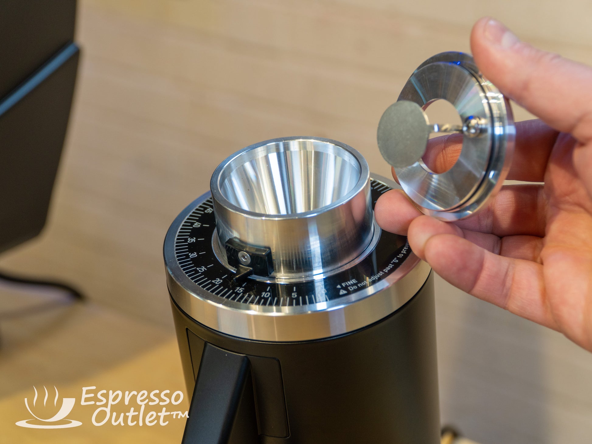 Turin DF54 v2 Single Dose Flat Burr Grinder - From Espresso Outlet LLC - Just $219! Shop now at Freedom Bear Coffee LLC
