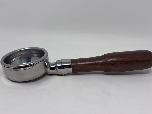 58mm Bottomless Portafilter with Wood Handle - From Espresso Outlet LLC - Just $70! Shop now at Freedom Bear Coffee LLC