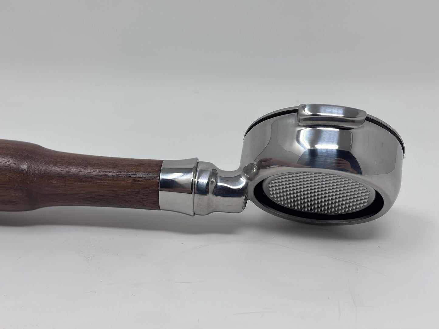 58mm Bottomless Portafilter with Wood Handle - From Espresso Outlet LLC - Just $70! Shop now at Freedom Bear Coffee LLC