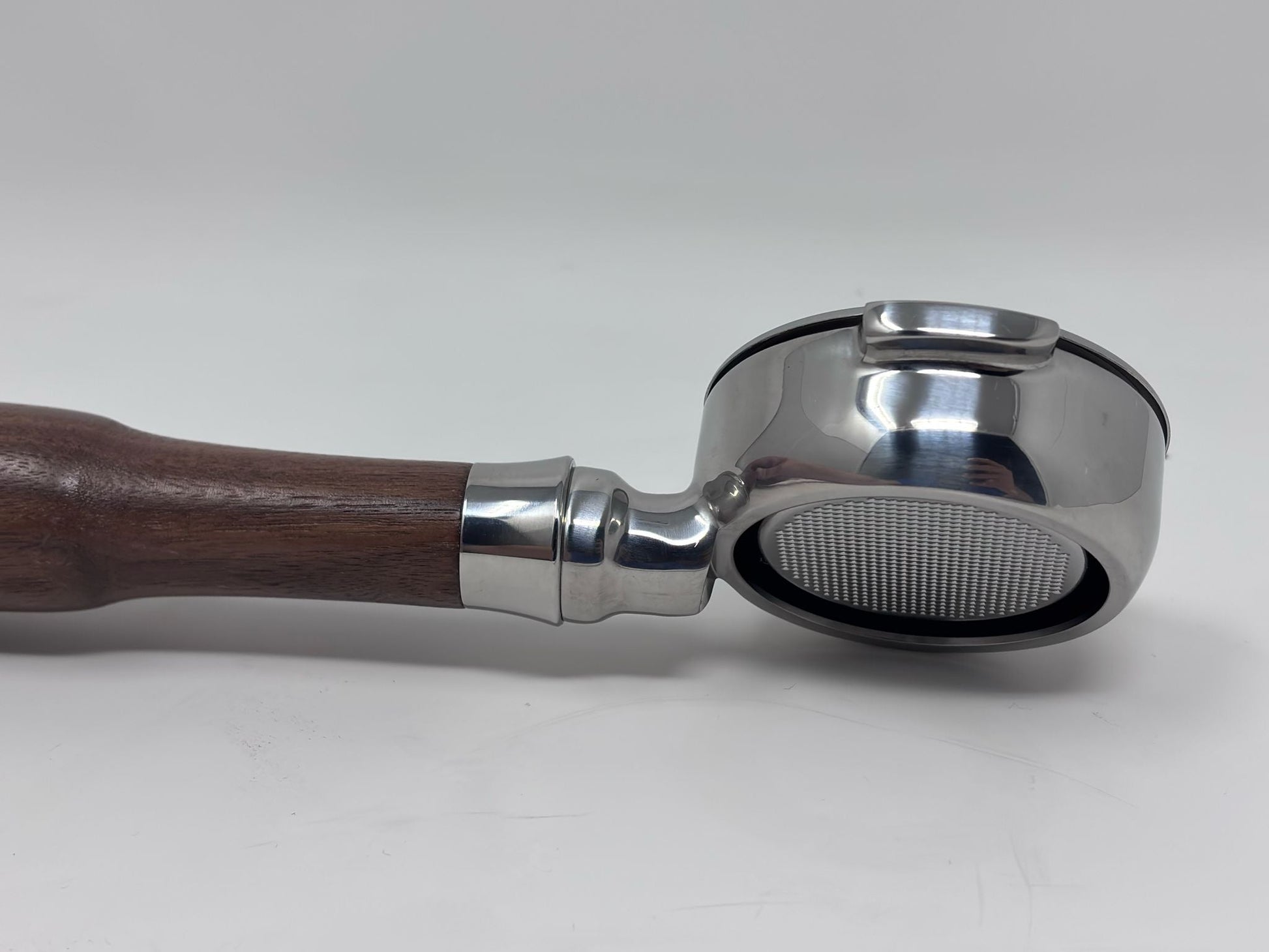 58mm Bottomless Portafilter with Wood Handle - From Espresso Outlet LLC - Just $70! Shop now at Freedom Bear Coffee LLC