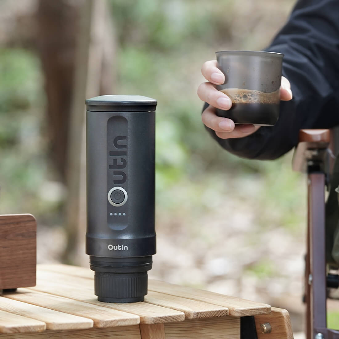 Nano Portable Espresso Machine (Space Grey) - From OutIn - Just $149.99! Shop now at Freedom Bear Coffee LLC