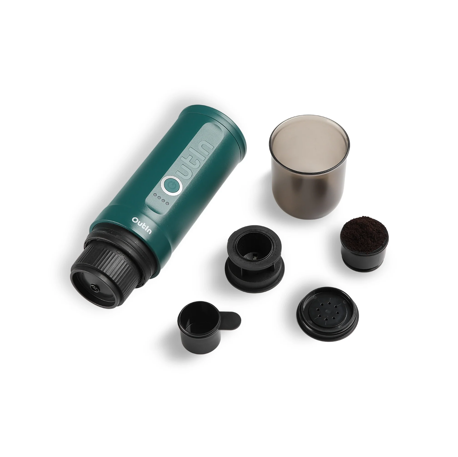Nano Portable Espresso Machine (OutIn Teal) - From OutIn - Just $149.99! Shop now at Freedom Bear Coffee LLC