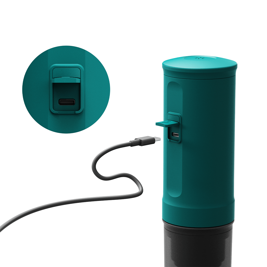 Nano Portable Espresso Machine (OutIn Teal) - From OutIn - Just $149.99! Shop now at Freedom Bear Coffee LLC